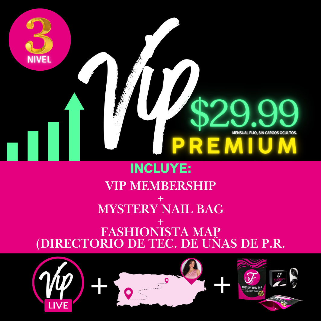💎 VIP Premium - VIP Membership + Mystery Nail Bag + Fashionista Map