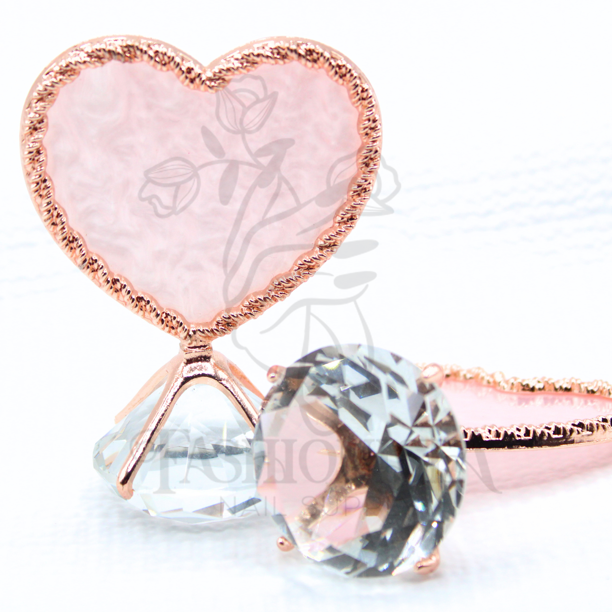 Diamond Heart Pink