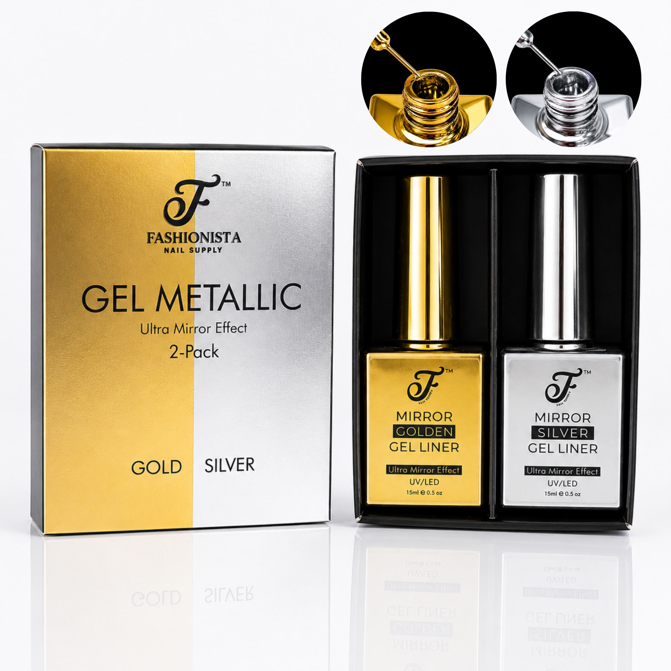 Gel Dúo Metallic - Ultra Mirror Effect