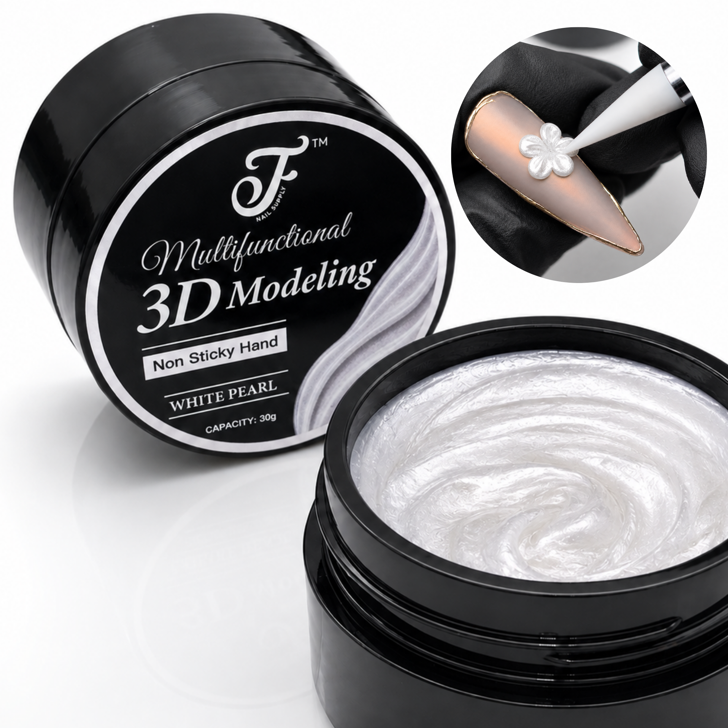 3D Multifunctional Modeling 30g - (White Pearl)