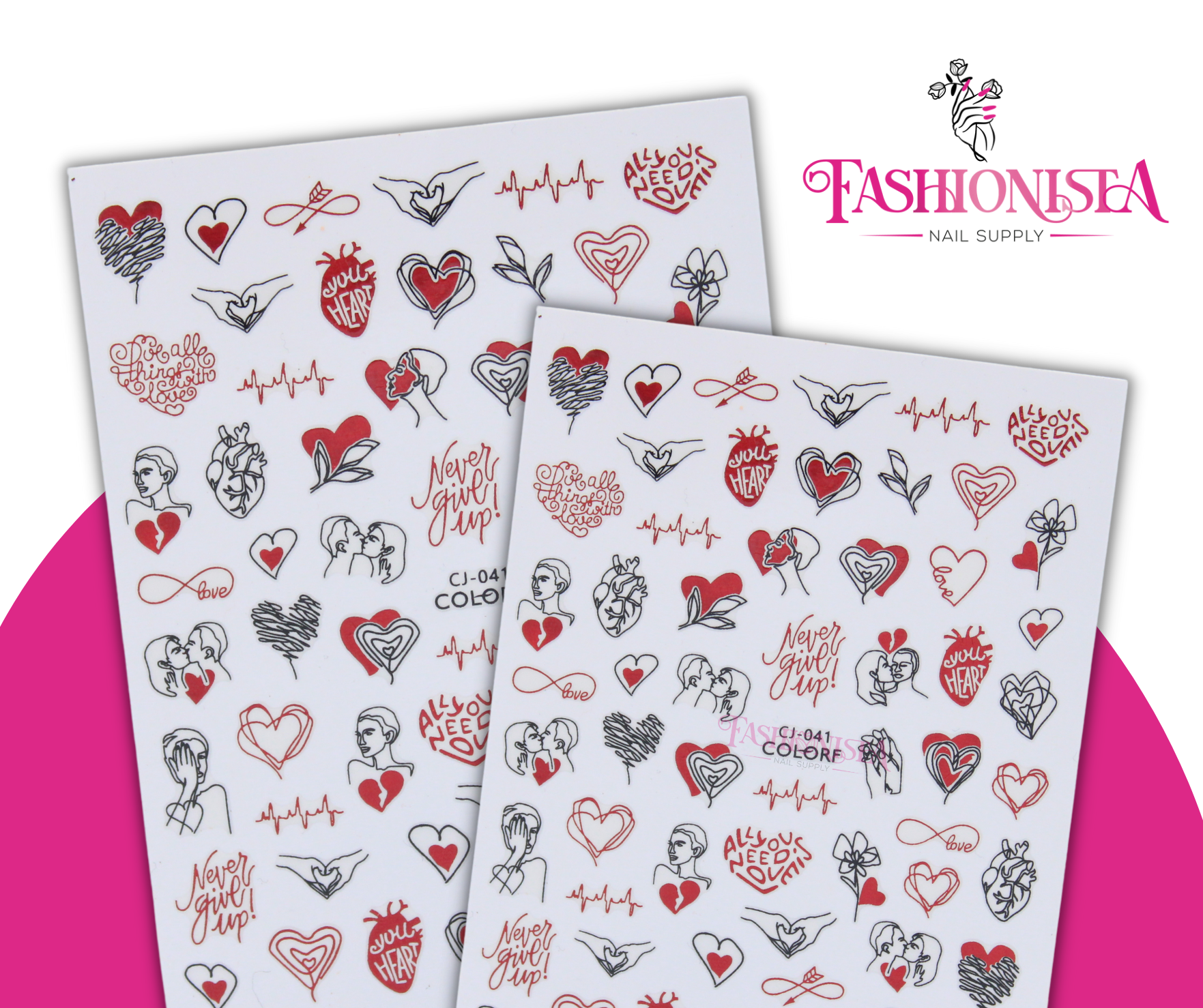 Nail Sticker - San Valentin CJ-041