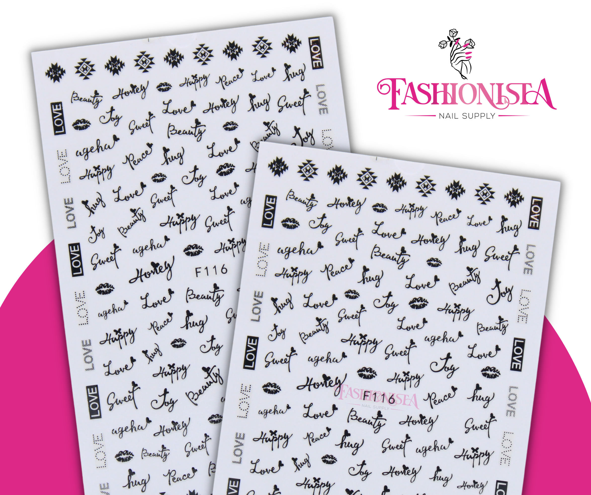 Nail Sticker - San Valentin F116