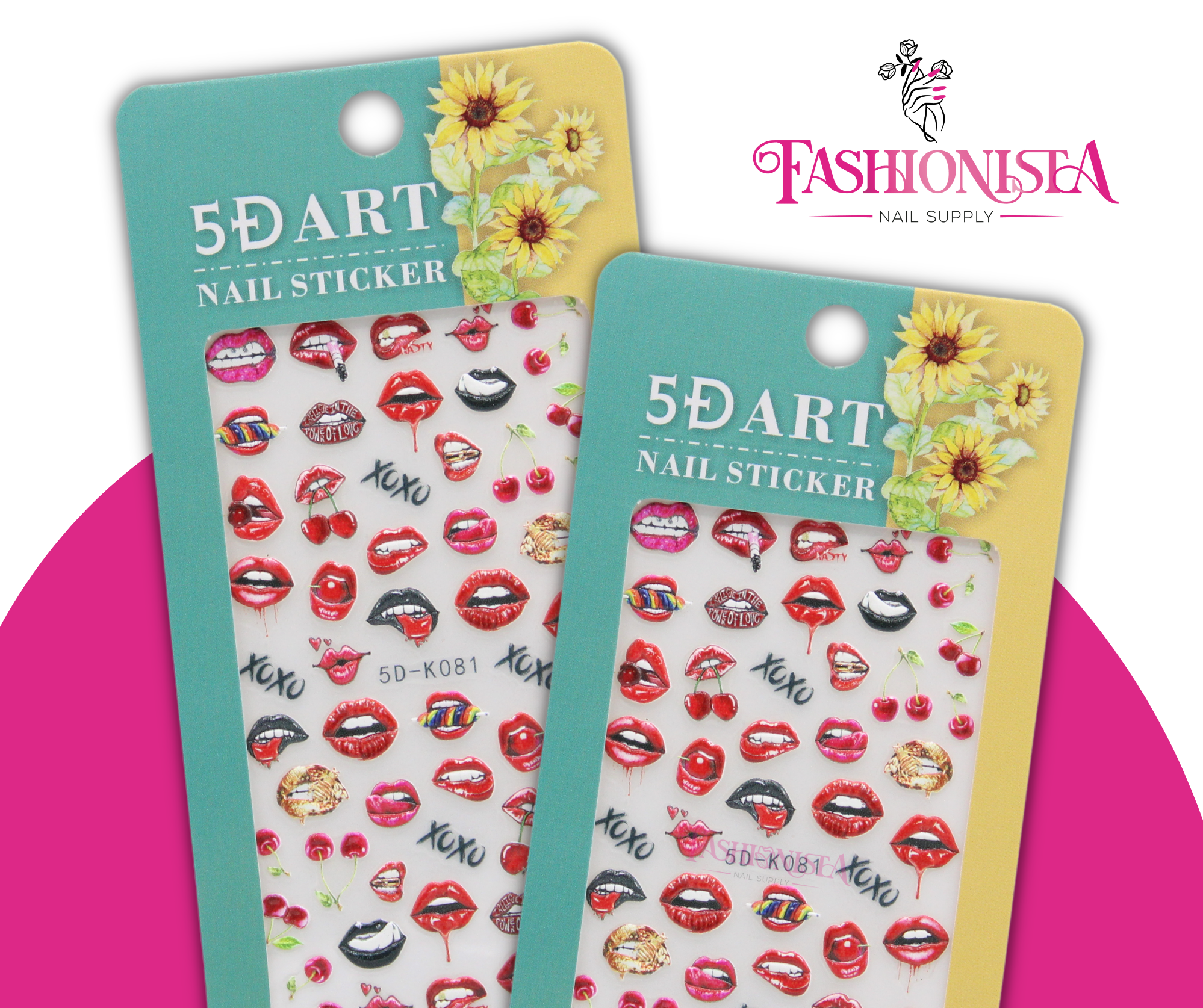 Nail Sticker - San Valentin 5D-K081